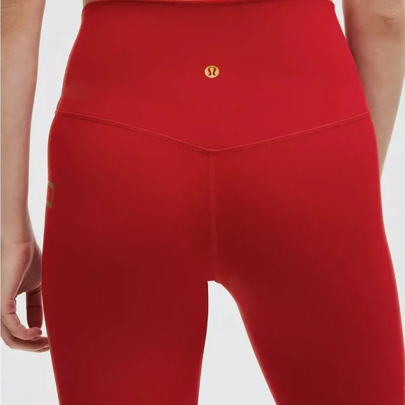 Lululemon Lunar New Year Align NWT High-Rise Pant 25” Dark Red - Picture 3 of 7